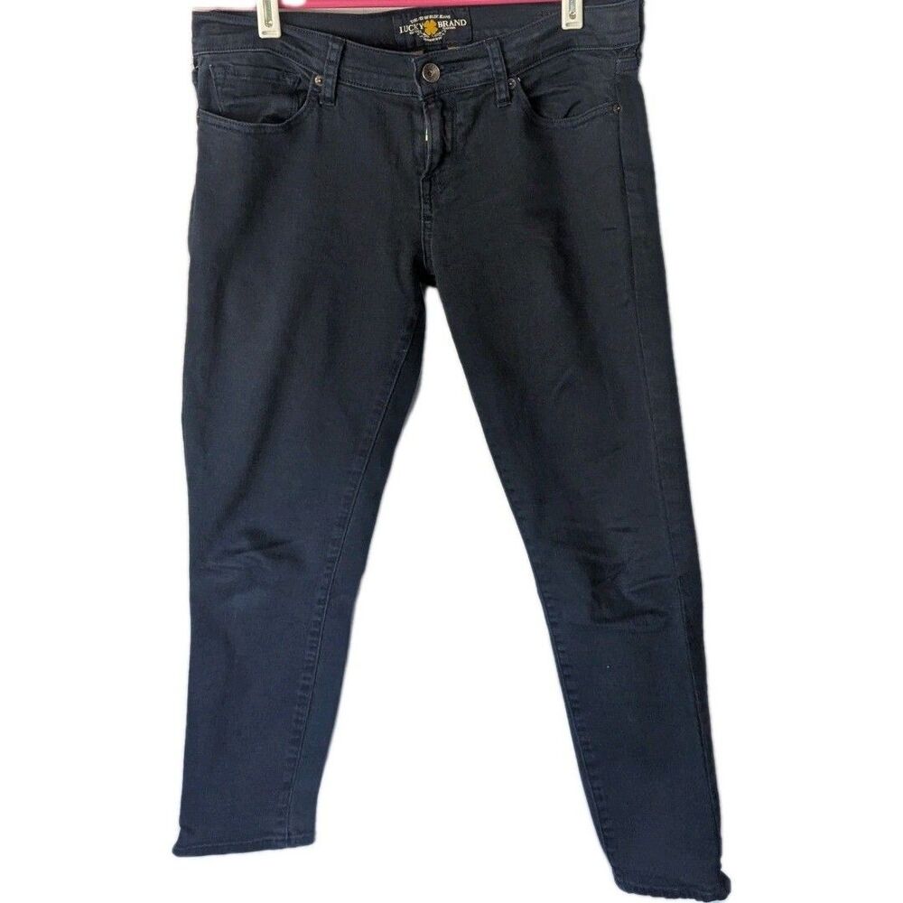 Lucky Brand Womens Jeans Size 8/29 (31X24) Blue Zoe Straight Crop Style